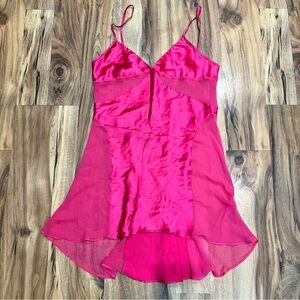 Victoria Secret Elegant Pink Satin Chemise size M